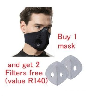 N95 Activated Charcoal Filter Face Mask Reusable – Type 2 Neoprene - Mask